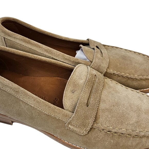 Allen Edmonds Mens Dylan Penny Loafers, Suede, Slip On, Tan, Size 13 D - Picture 7 of 9